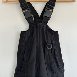 Black Sz 4 child kids ski pants snow bib with clip suspenders Sport Essentials